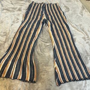 Free people fine line high rise flare pants